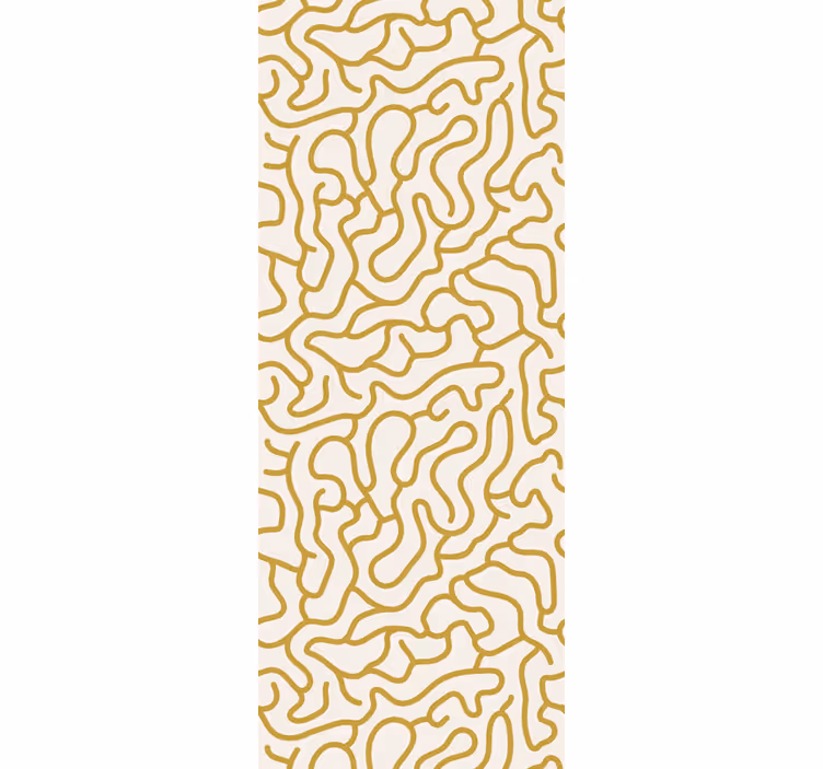 Papel pintado geométrico patrón de línea curva - TenVinilo