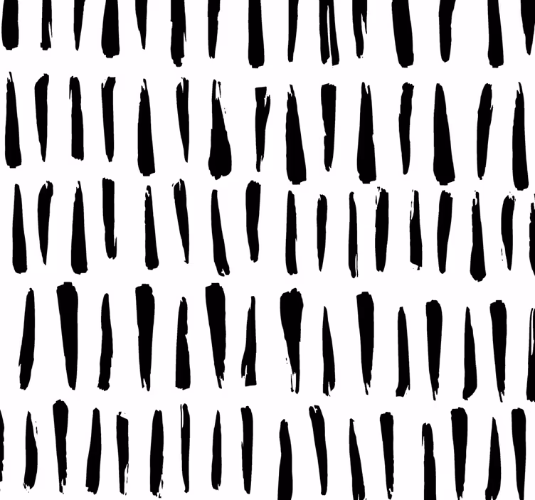 Papel pintado baño nórdico de rayas blanco y negro - TenVinilo