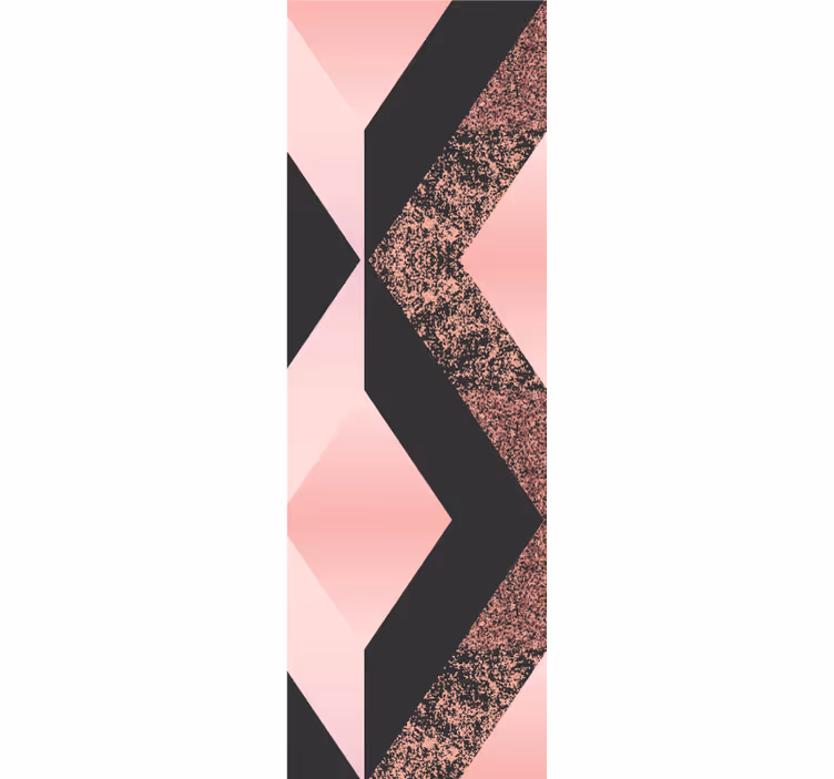 Papel pintado geométrico patrón abstracto rosa - TenVinilo
