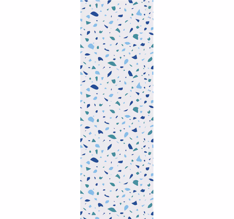 Papel pintado texturas terrazo azul sencillo - TenVinilo