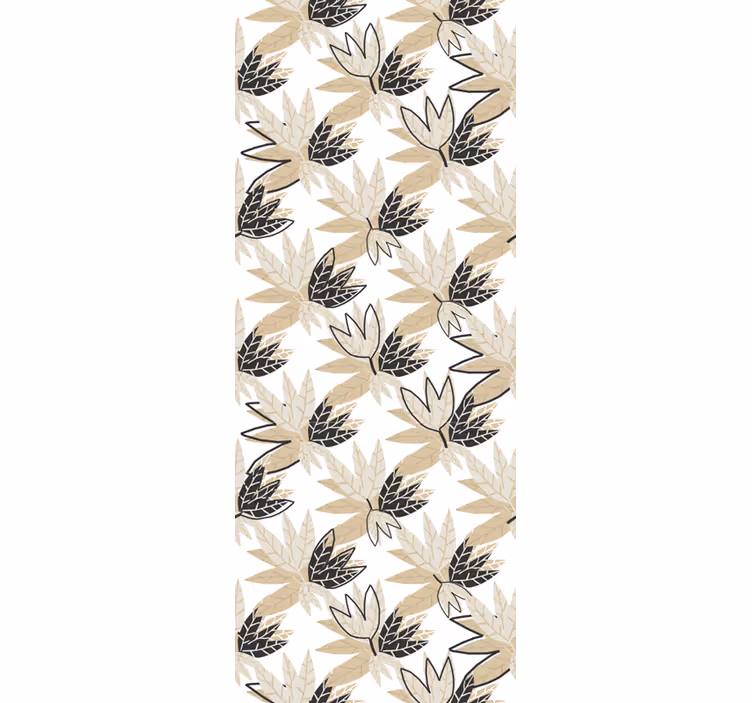 Papel pintado hojas diseño botánico frondoso - TenVinilo