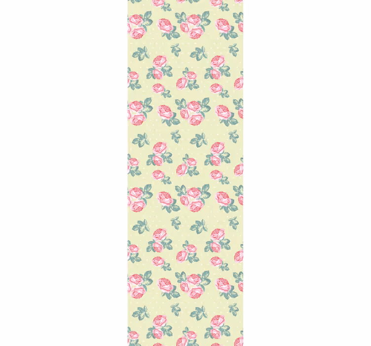 Papel pintado flores diseño floral clásico - TenVinilo