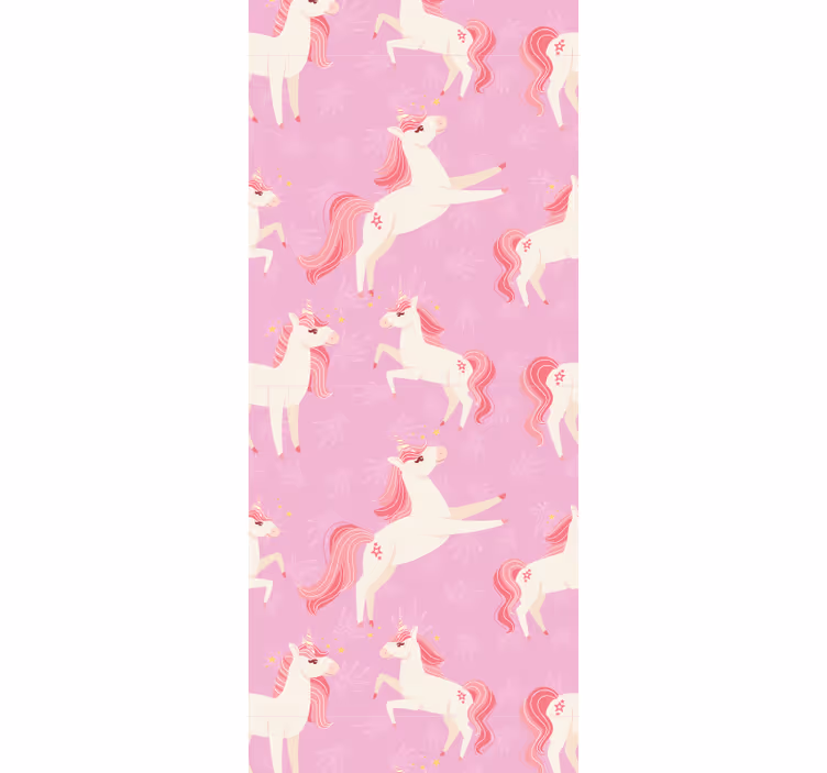 Papel pintado animal unicornios bailando - TenVinilo