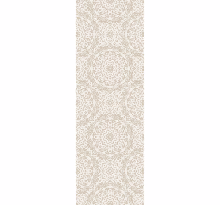 Papel pintado floral medallones ornamentales - TenVinilo