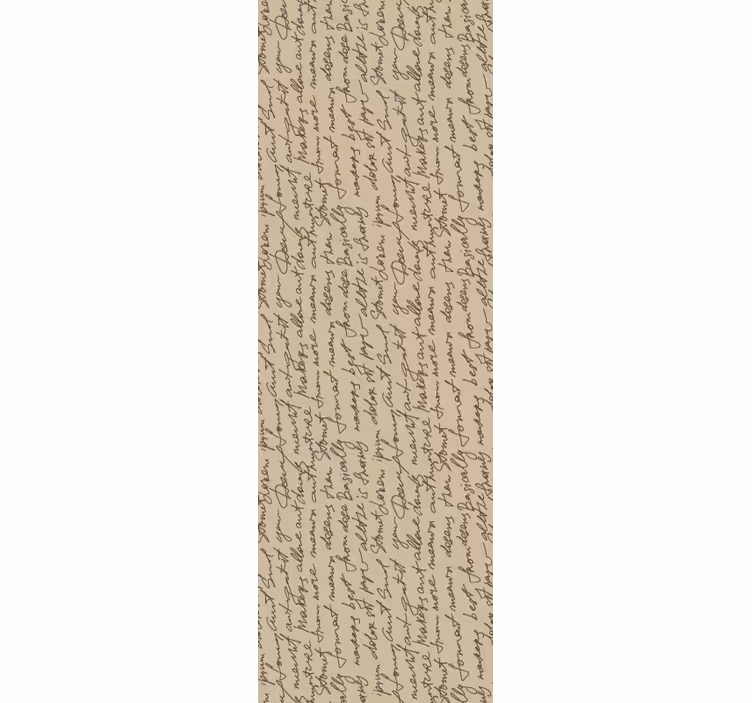 Papel pintado letras escritura de guiones elegante - TenVinilo