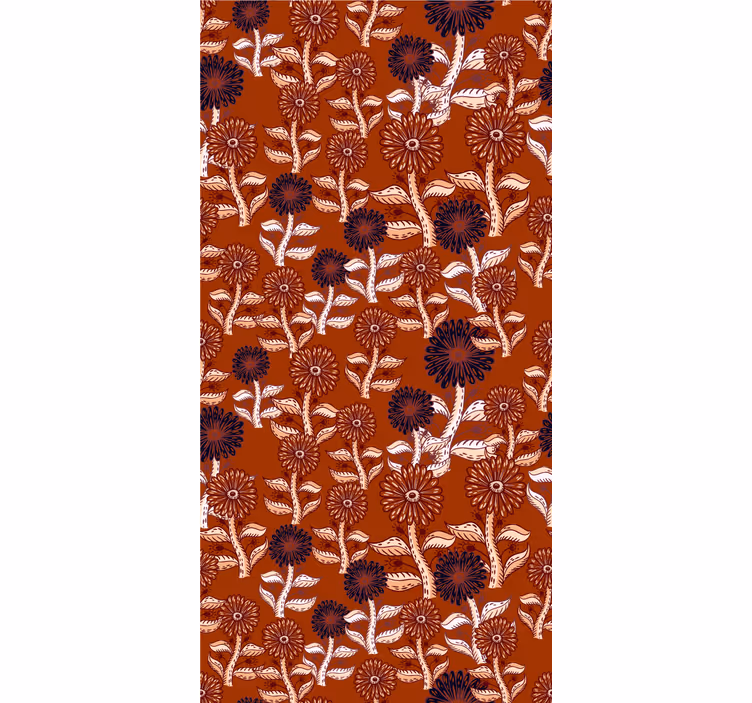 Papel pintado flores arreglo floral vibrante - TenVinilo