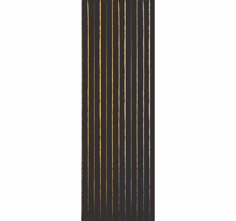 Papel pintado rayas patrón dorado y negro - TenVinilo