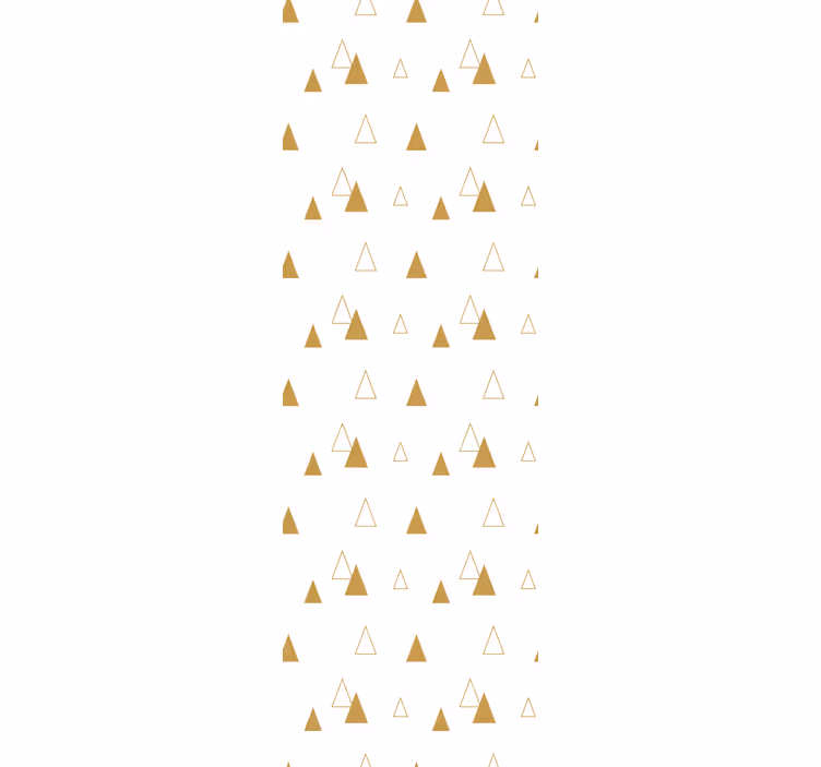 Papel pintado triángulos patrón dorado - TenVinilo
