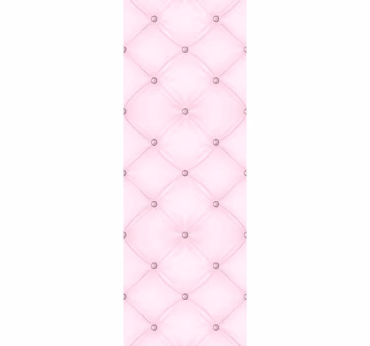 Papel pintado texturas elegante capitoné con botones rosas - TenVinilo