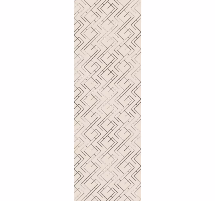 Papel pintado geométrico patrón de líneas entrelazadas - TenVinilo