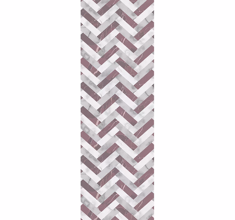 Papel pintado mármol patrón de chevron gris - TenVinilo
