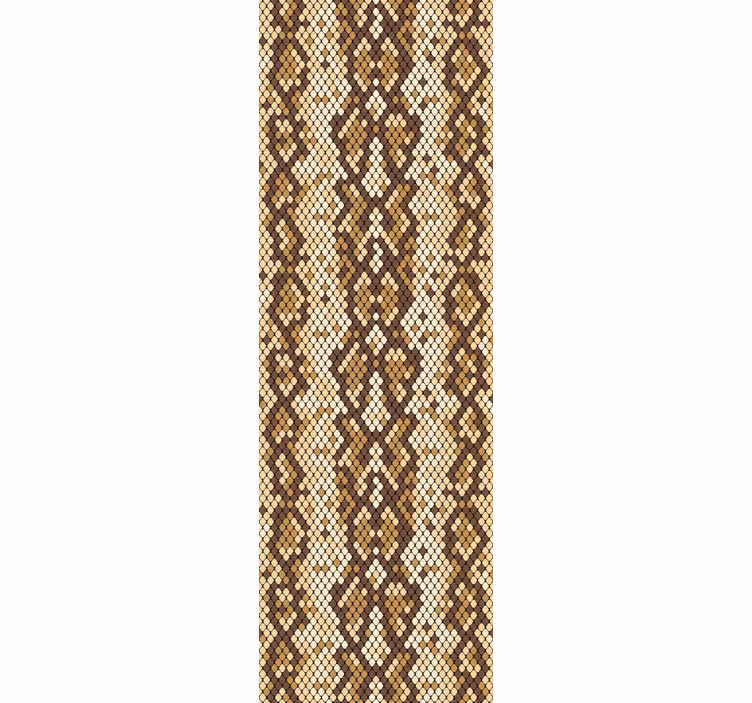 Papel pintado de arte patrón de serpiente texturizado - TenVinilo
