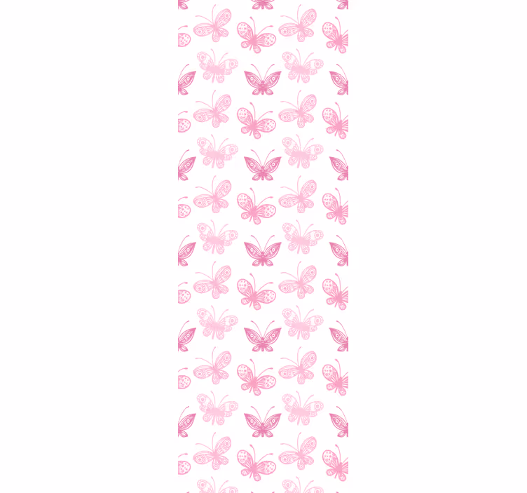 Papel pintado mariposas tonos rosados - TenVinilo