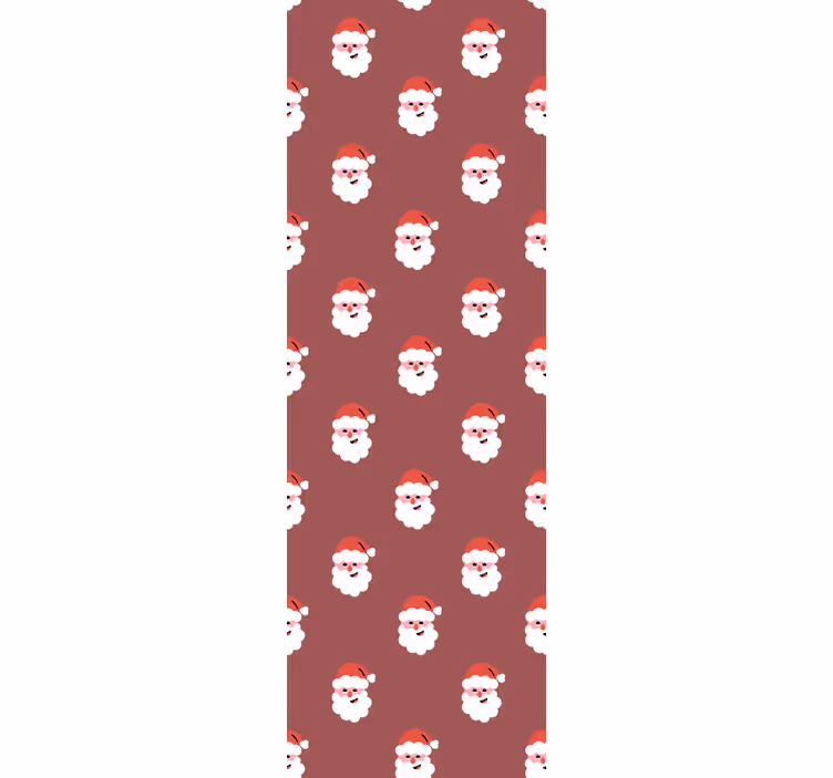 Papel pintado navidad patrón de santa claus - TenVinilo
