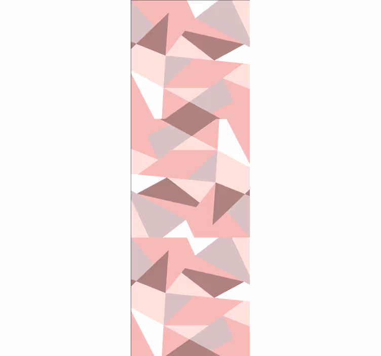 Papel pintado geométrico patrones texturizados de color rosa - TenVinilo