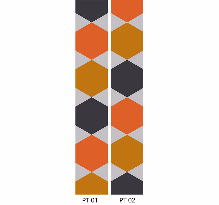 Papel pintado geométrico formas de panal - TenVinilo