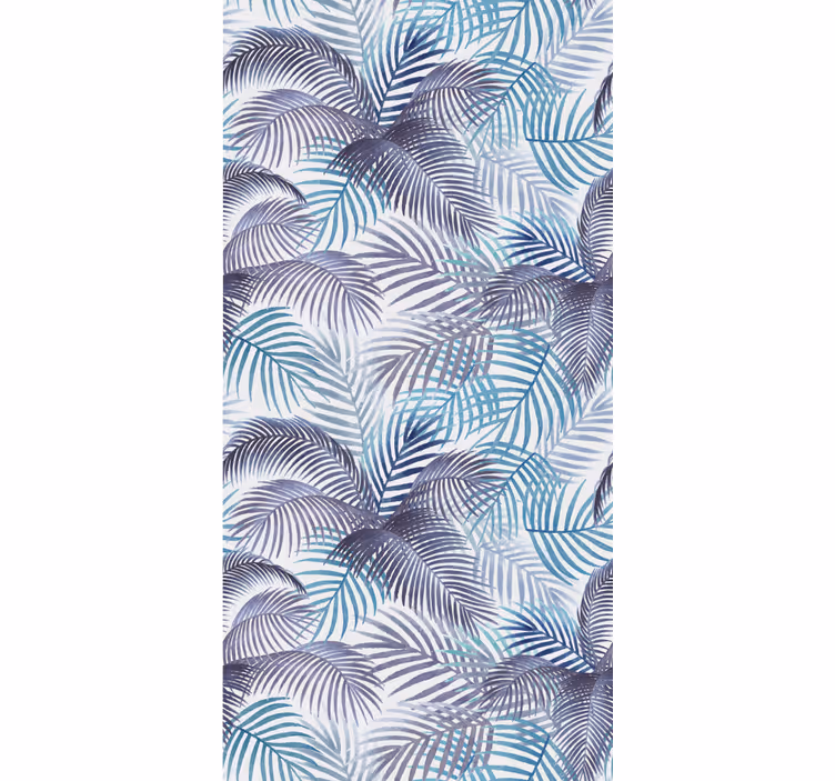 Papel pintado naturaleza detalles de palmeras tropicales - TenVinilo
