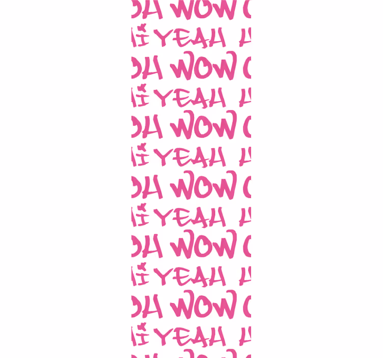 Papel pintado letras diseño de frase expresiva - TenVinilo