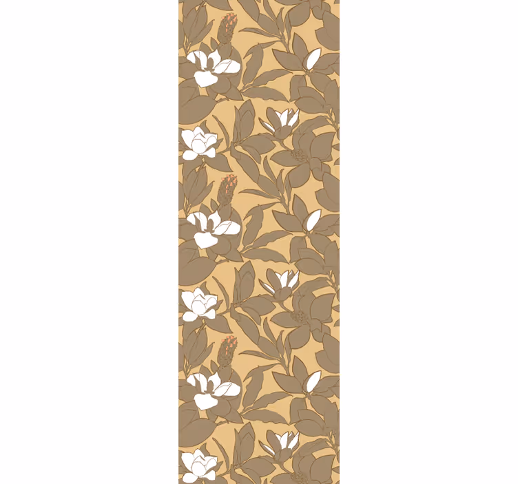 Papel pintado dormitorio matrimonio magnolia floral decor - TenVinilo