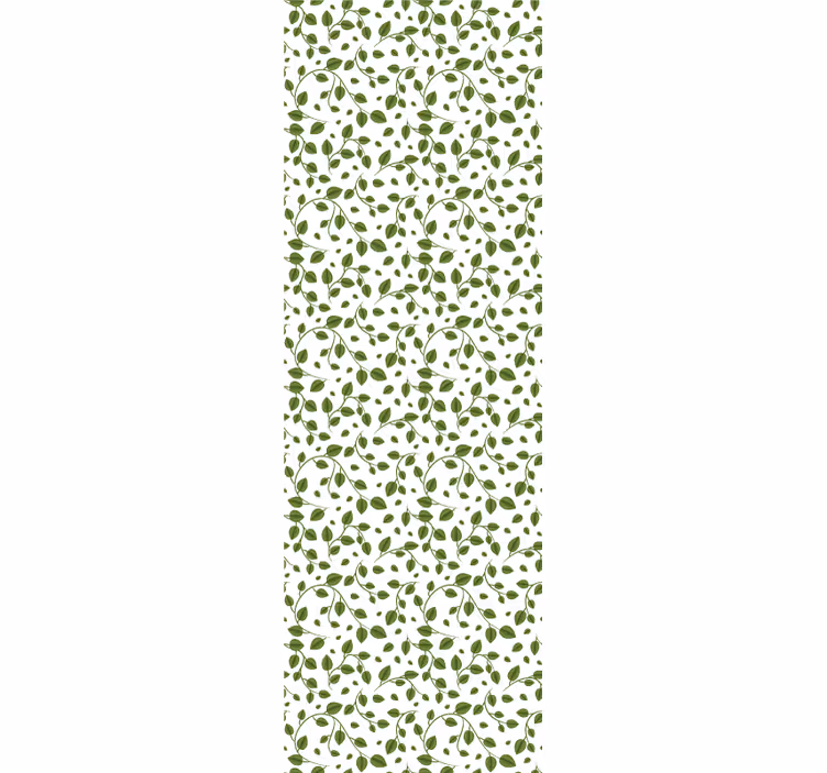 Papel pintado hojas motivo de enredaderas verdes - TenVinilo