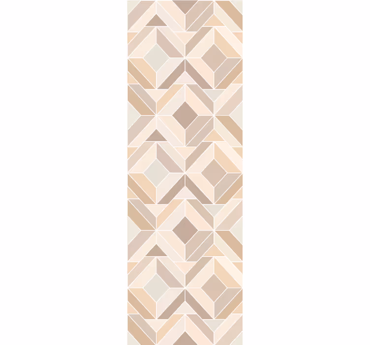 Papel pintado geométrico formas en capas beige - TenVinilo