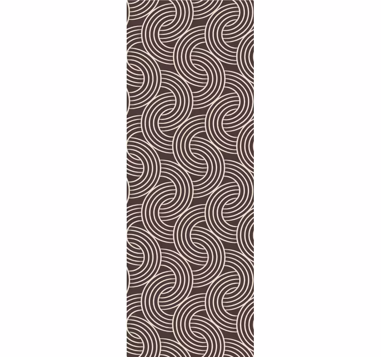 Papel pintado geométrico patrón de línea espiral - TenVinilo
