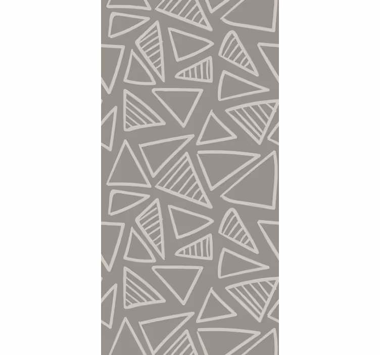 Papel pintado geométrico diseño de patrón triangular - TenVinilo