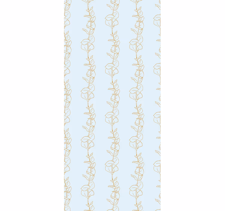 Papel pintado floral diseño de patrón de vid - TenVinilo