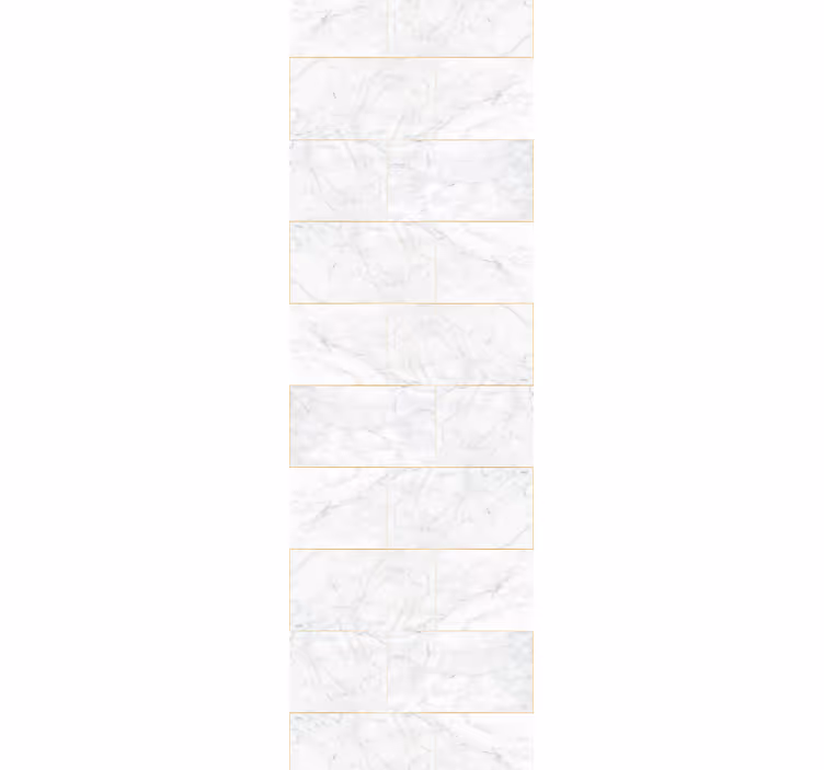 Papel pintado mármol elegantes azulejos blancos - TenVinilo