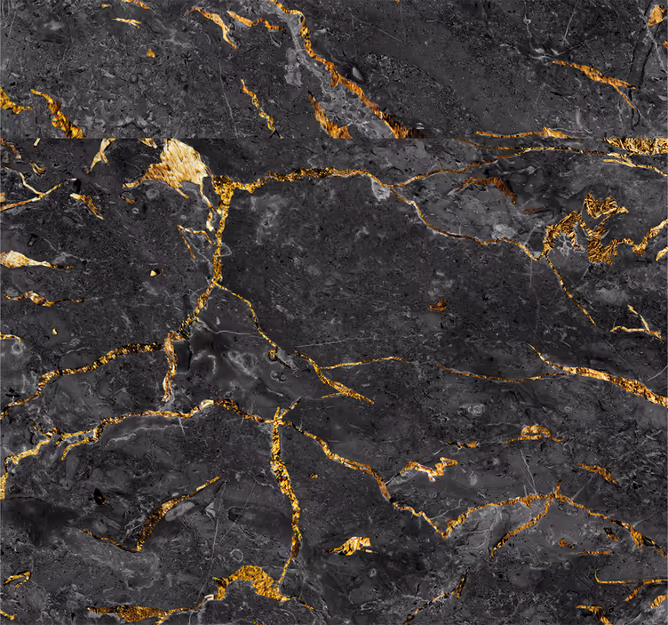 Papel pintado mármol negro y dorado - TenVinilo