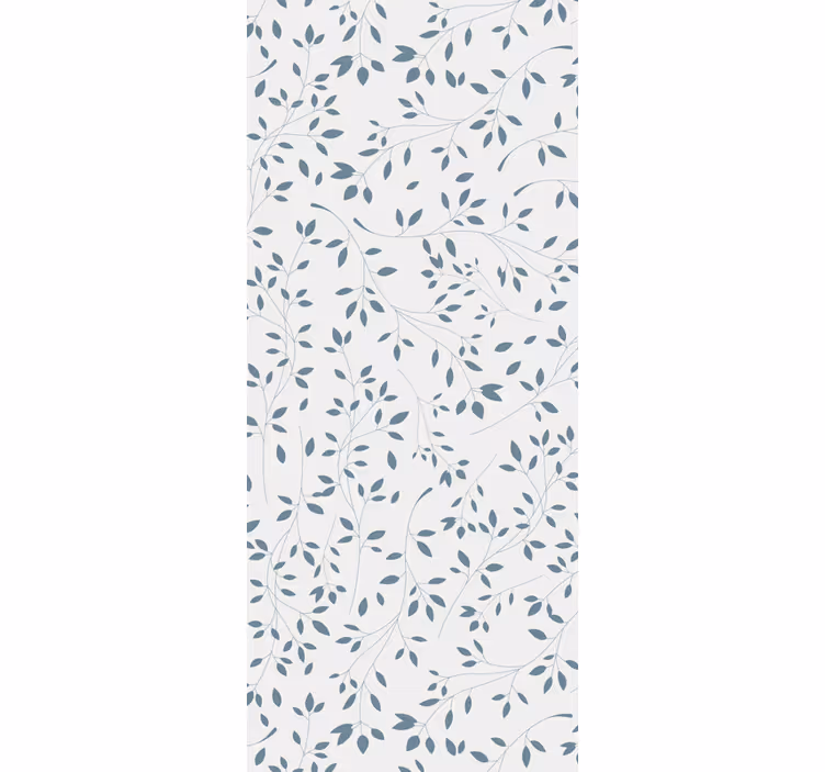 Papel pintado hojas patrón de vides minimalista - TenVinilo