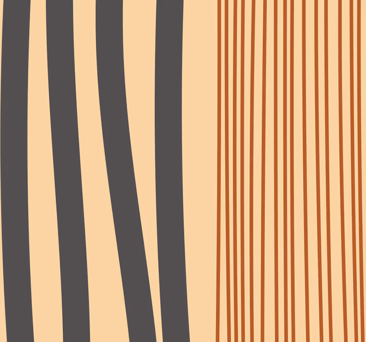 Papel pintado salón diseño de rayas boho - TenVinilo