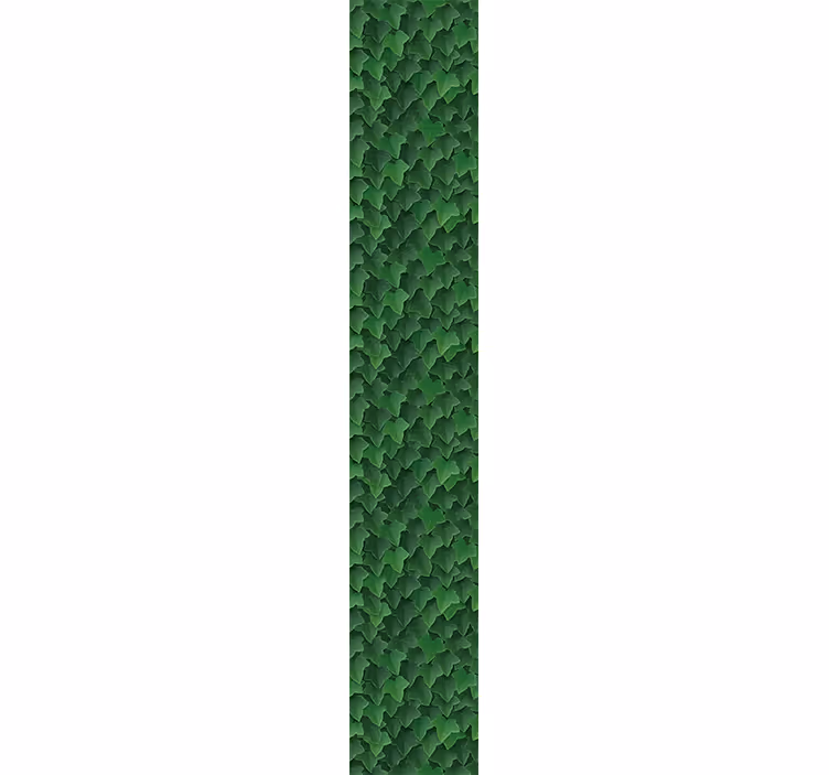 Papel pintado verde patrón de hojas de hiedra - TenVinilo