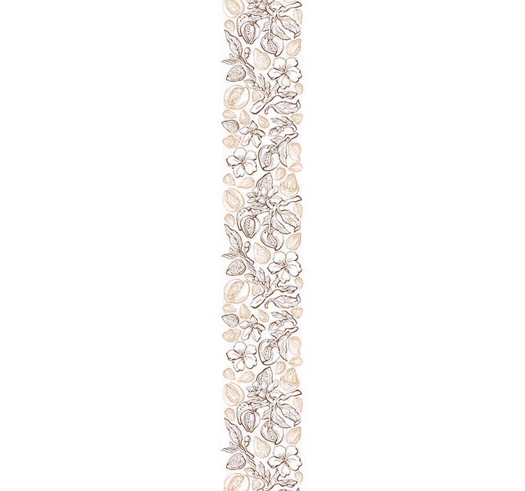 papel pintado de arboles dibujo ramas almendro - TenVinilo