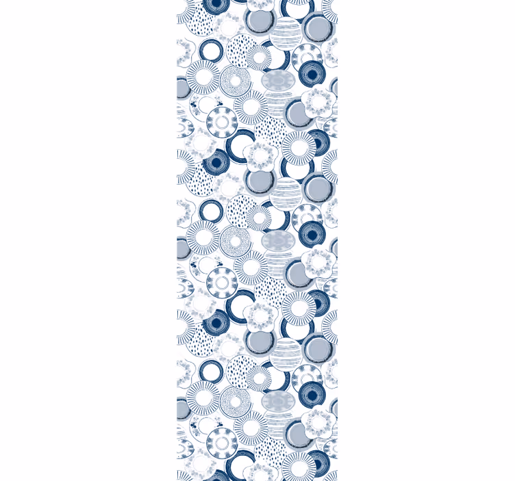 Papel pintado porcelana azul holandesa - TenVinilo