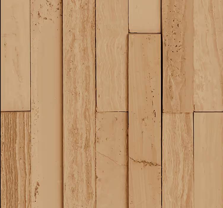 Papel pintado dormitorio madera de roble claro - TenVinilo