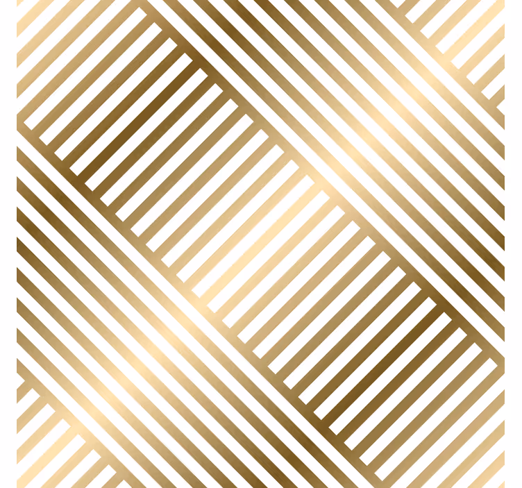 Papel pintado recibidor rayas geométricas doradas - TenVinilo