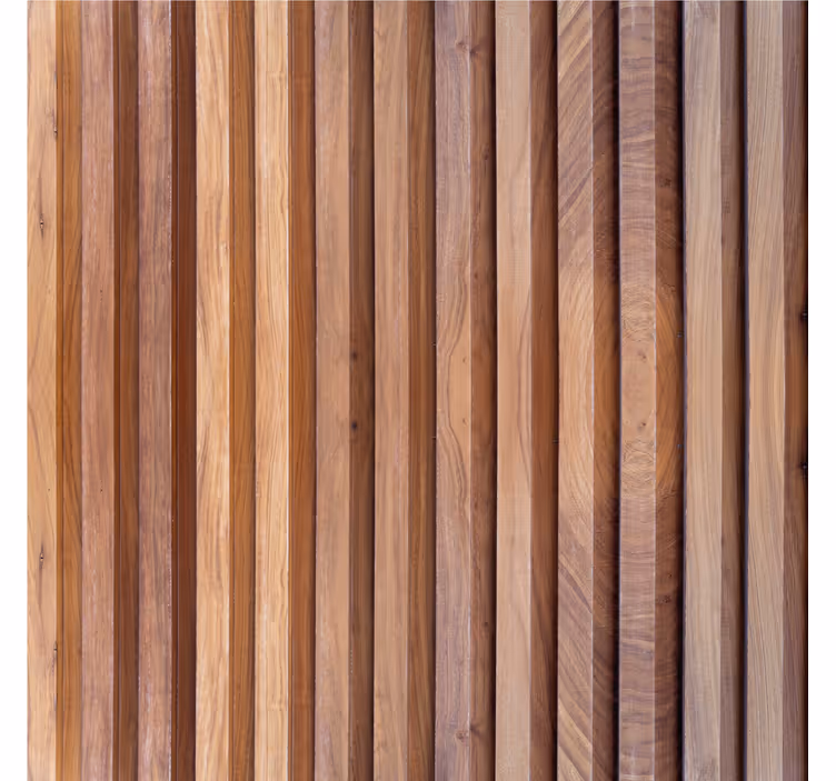 Papel pintado salón láminas madera verticales - TenVinilo