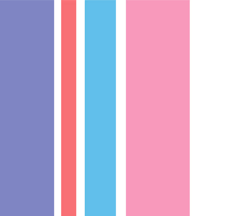 Papel pintado salón rayas verticales moradas y rosas - TenVinilo
