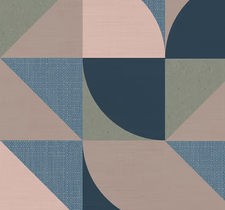 Papel pintado dormitorio cabecero geométrico - TenVinilo