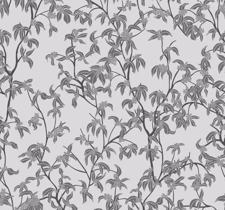 Papel pintado cabecero árboles minimalistas - TenVinilo