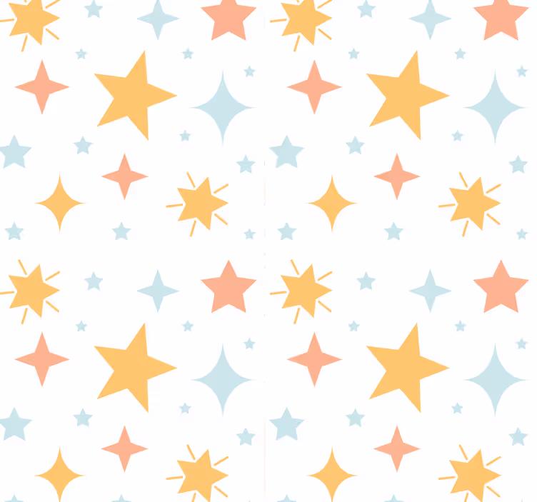 Papel pintado estrellas patrón estrellado - TenVinilo