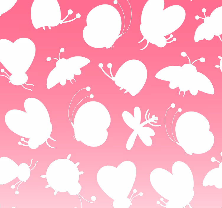 Papel pintado mariposas patrón de mariposa - TenVinilo