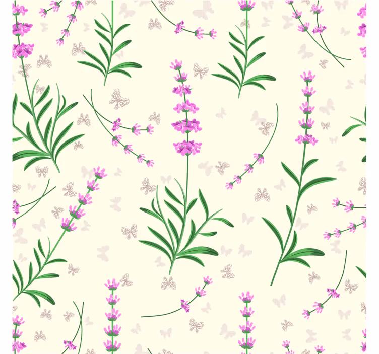 Papel pintado dormitorio matrimonio diseño plantas rosadas - TenVinilo