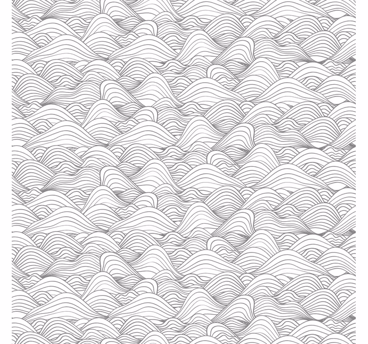 Papel pintado cabecero patrón gris ondulado - TenVinilo