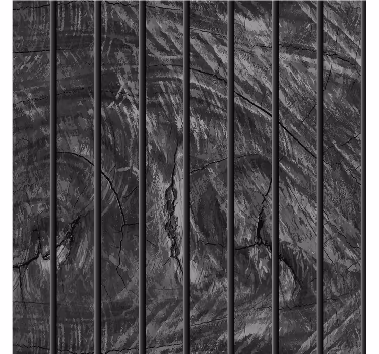 Papel pintado negro tablones de madera - TenVinilo