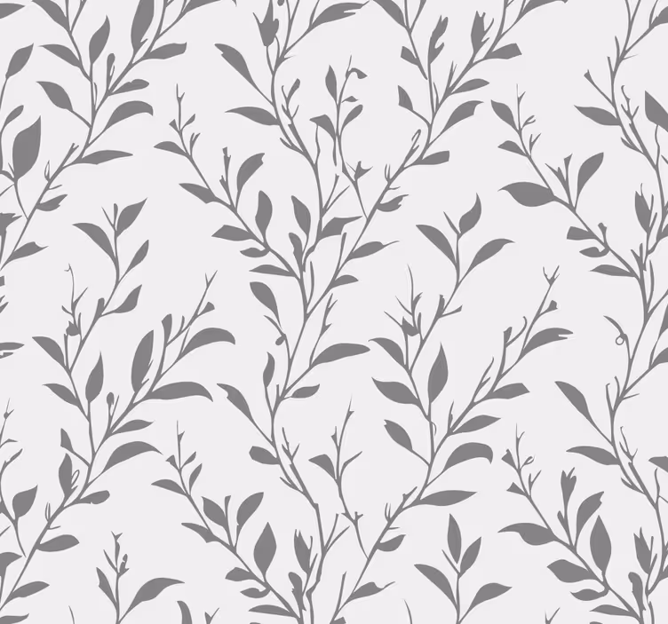 Papel pintado gris hojas de olivo - TenVinilo