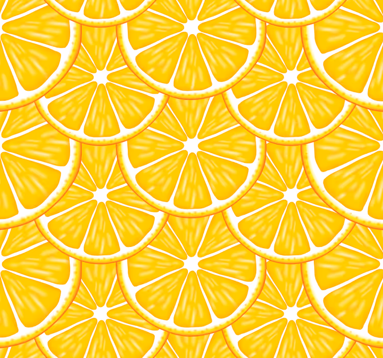 Papel pintado cocina motivo de rodaja de cítricos - TenVinilo