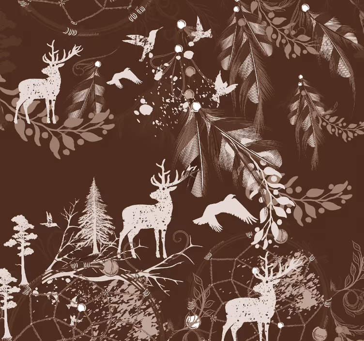 Papel pintado animal criaturas del bosque - TenVinilo
