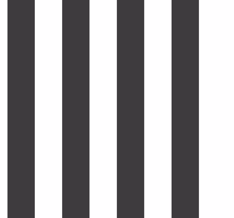 Papel pintado rayas verticales colores blanco y negro - TenVinilo